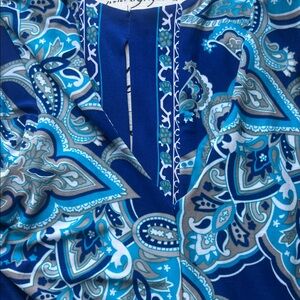 Blue Paisley Patterned dress